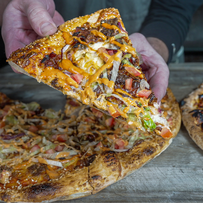 Bacon Smashburger Pizza!