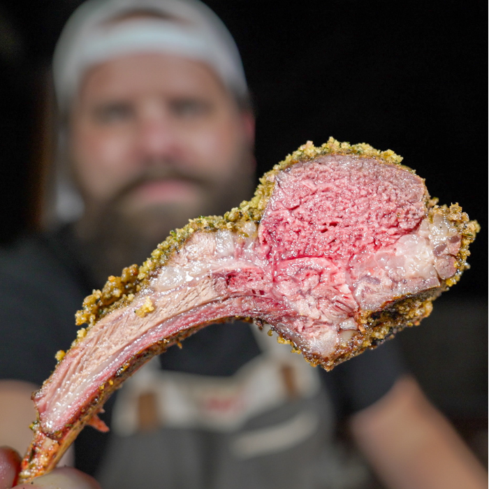 Herb Crusted Rack Of Lamb!