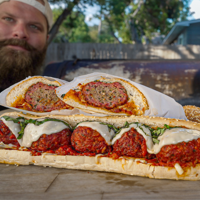 Smoked Meatball Sub!