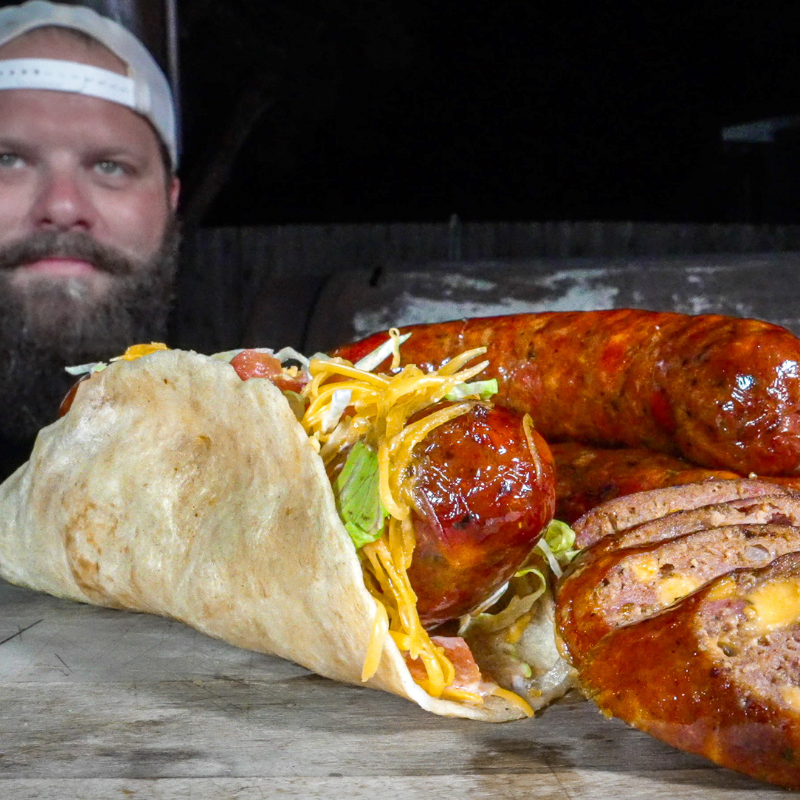Taco Sausage Wrap!