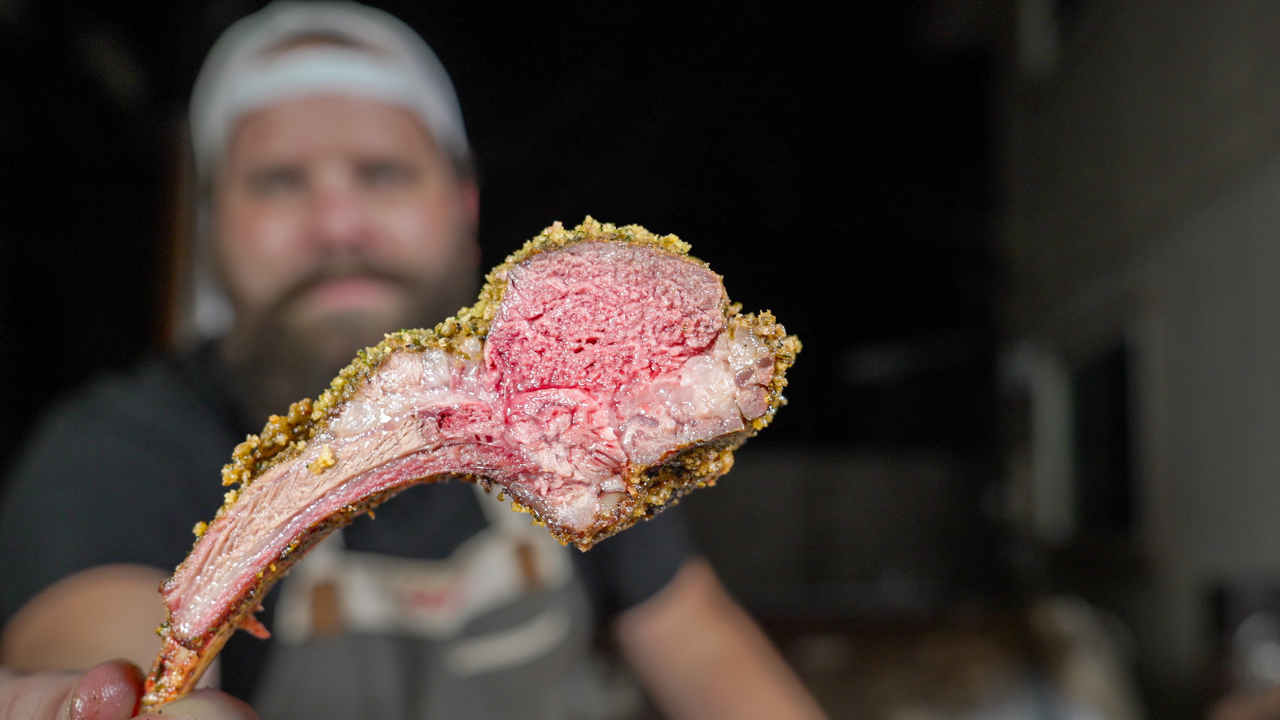 Herb Crusted Rack Of Lamb!