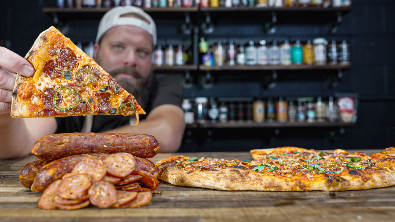 Smoked Chorizo Pizza!