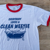 Clean Weenie Ringer Tee