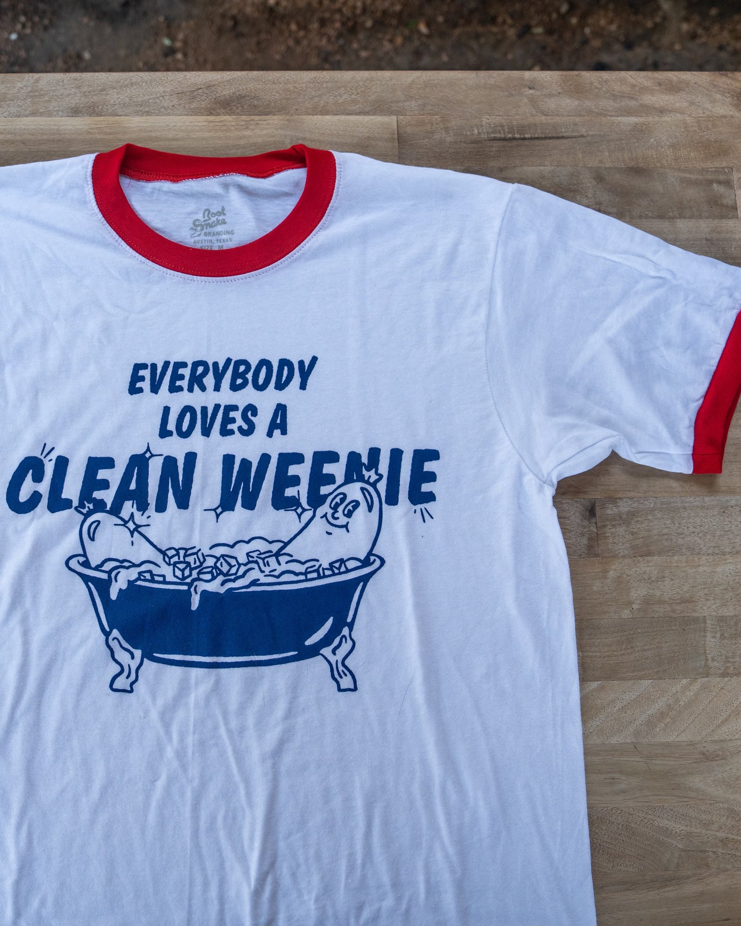 Clean Weenie Tee Front
