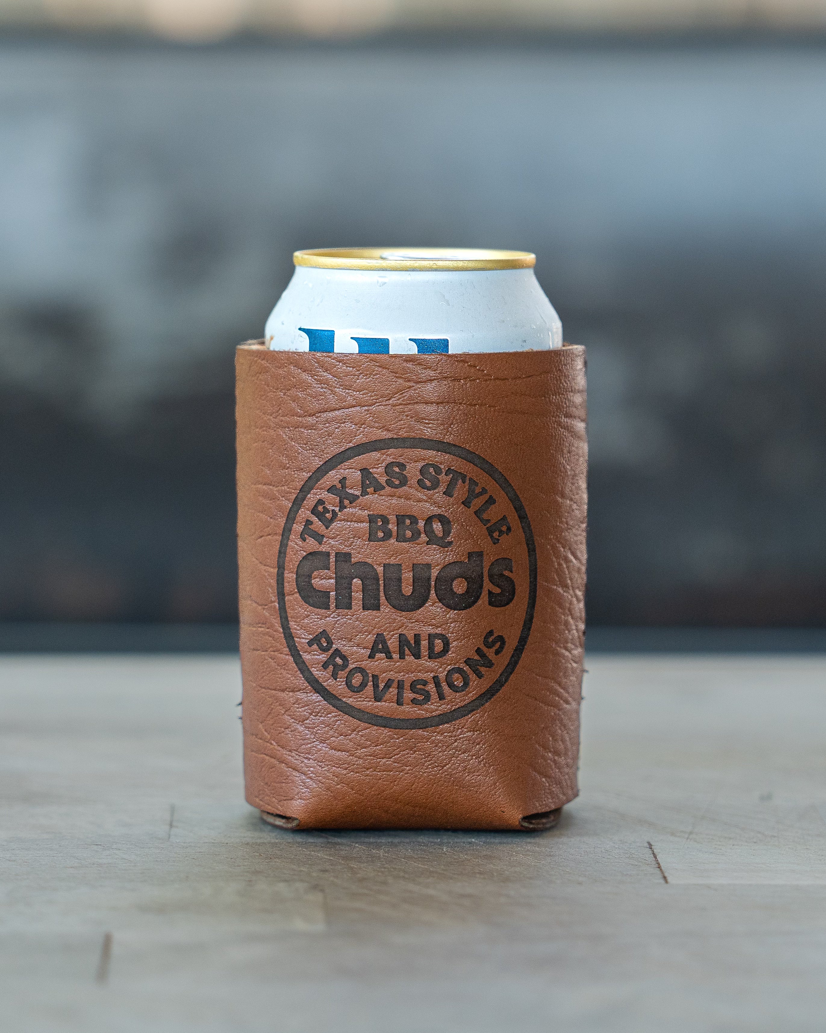 USDA Leather Can Cooler