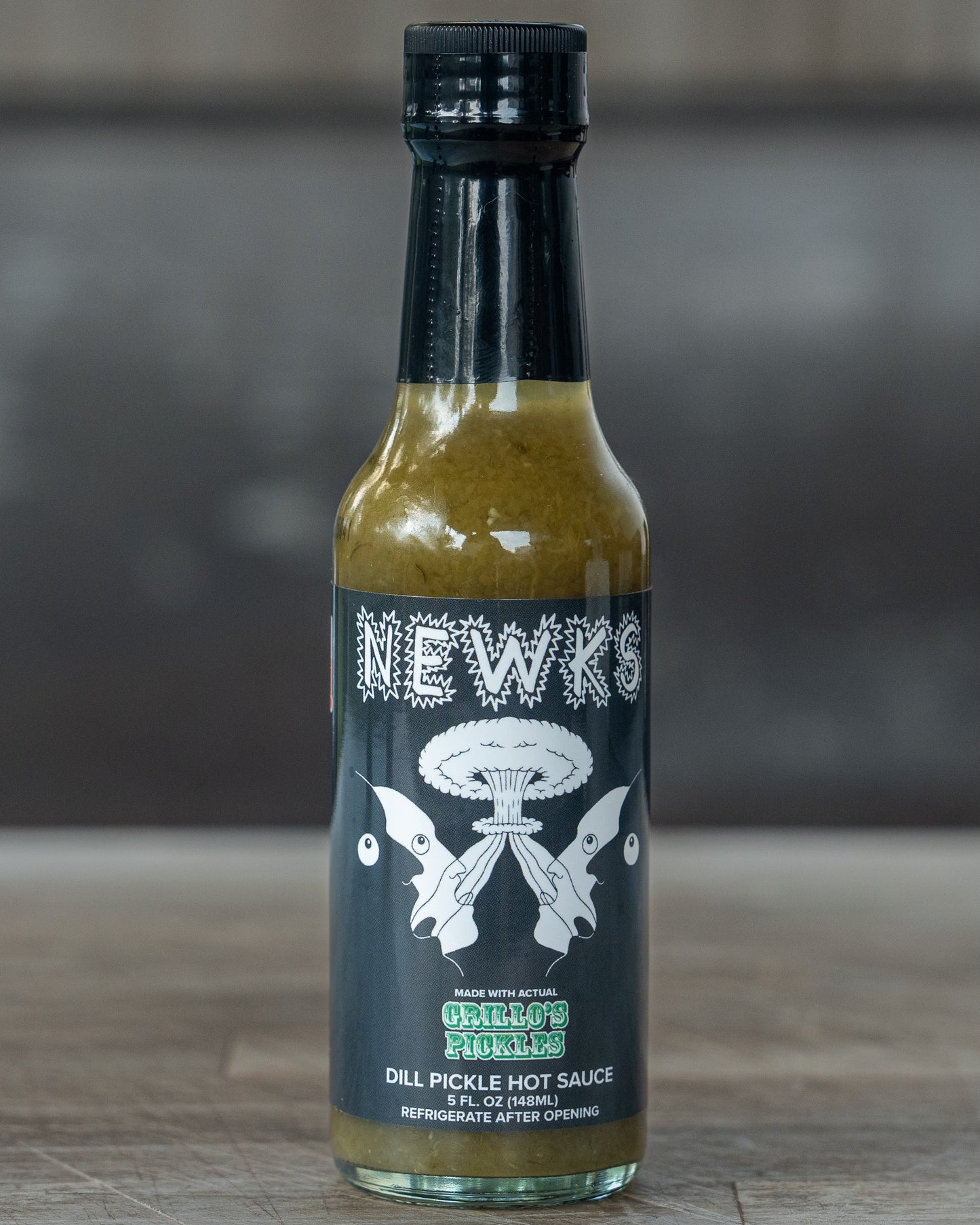 Newks Dill Pickle Hot Sauce Front