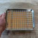 Small Stainless Steel Tray & Wire Rack