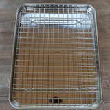 Medium Stainless Steel Tray & Wire Rack