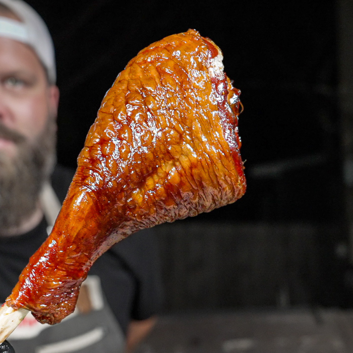 Twice Smoked Turkey Legs!
