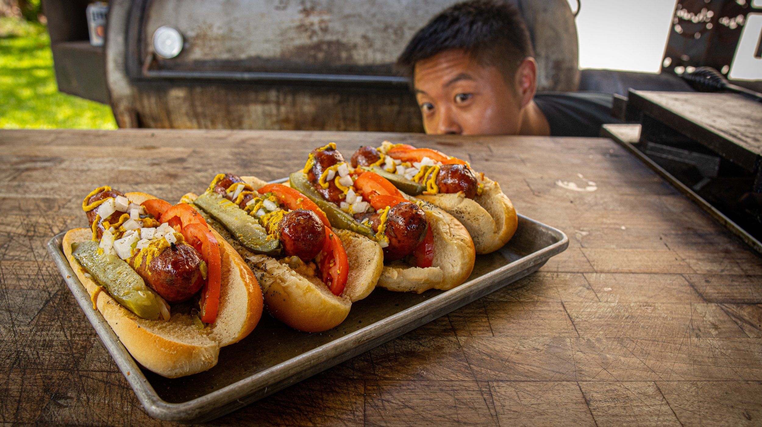 Texas Sized Chicago Dogs