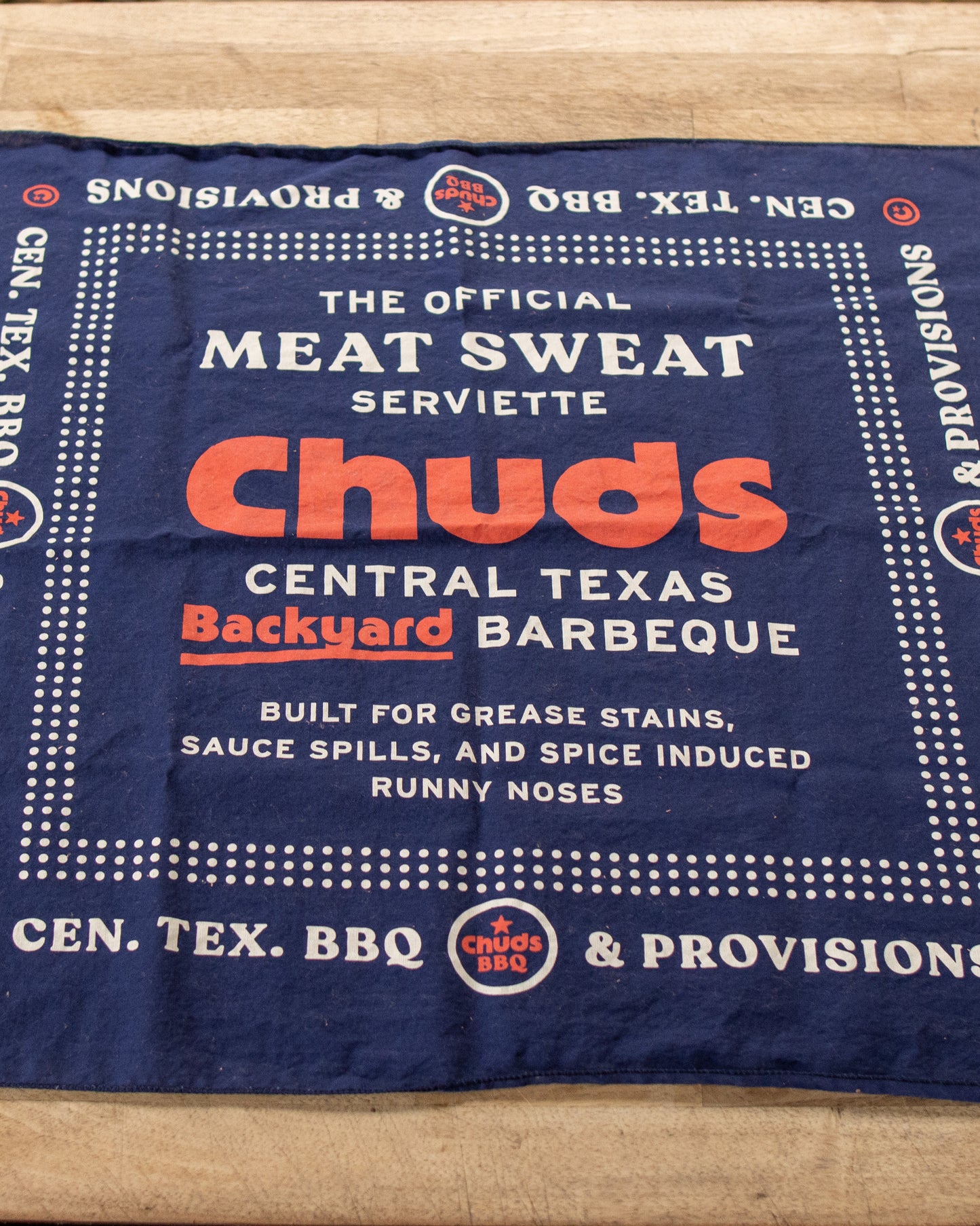 Meat Sweat Serviette Close up